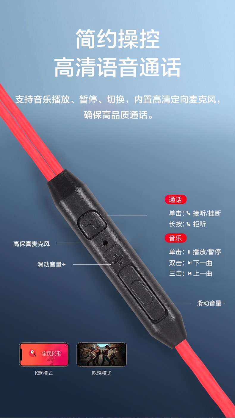 VE32 時尚線控耳機(jī)